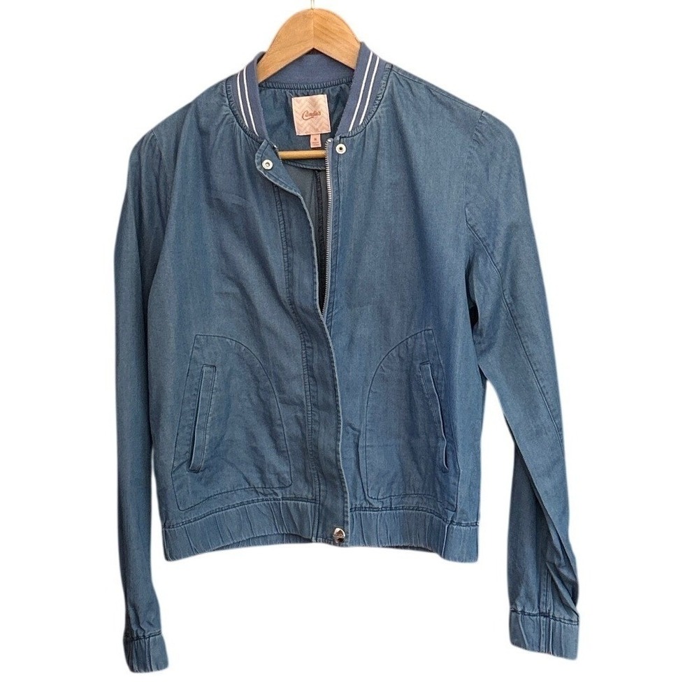 Modern Candies Chambray Bomber Jacket Varsity Indie Sporty